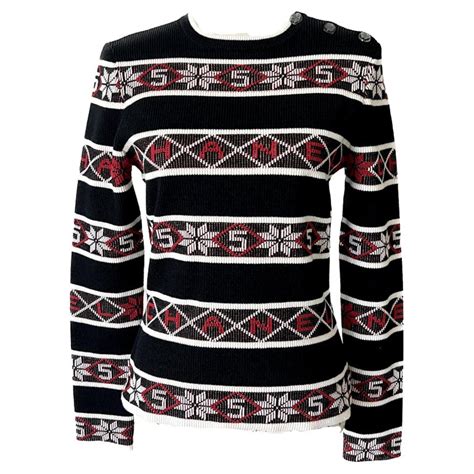 red coco chanel sweater|chanel coco neige sweater.